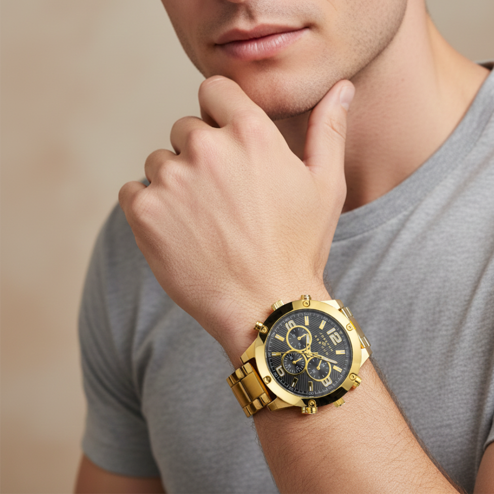 Joseph Abboud Reloj Para Caballeros Golden