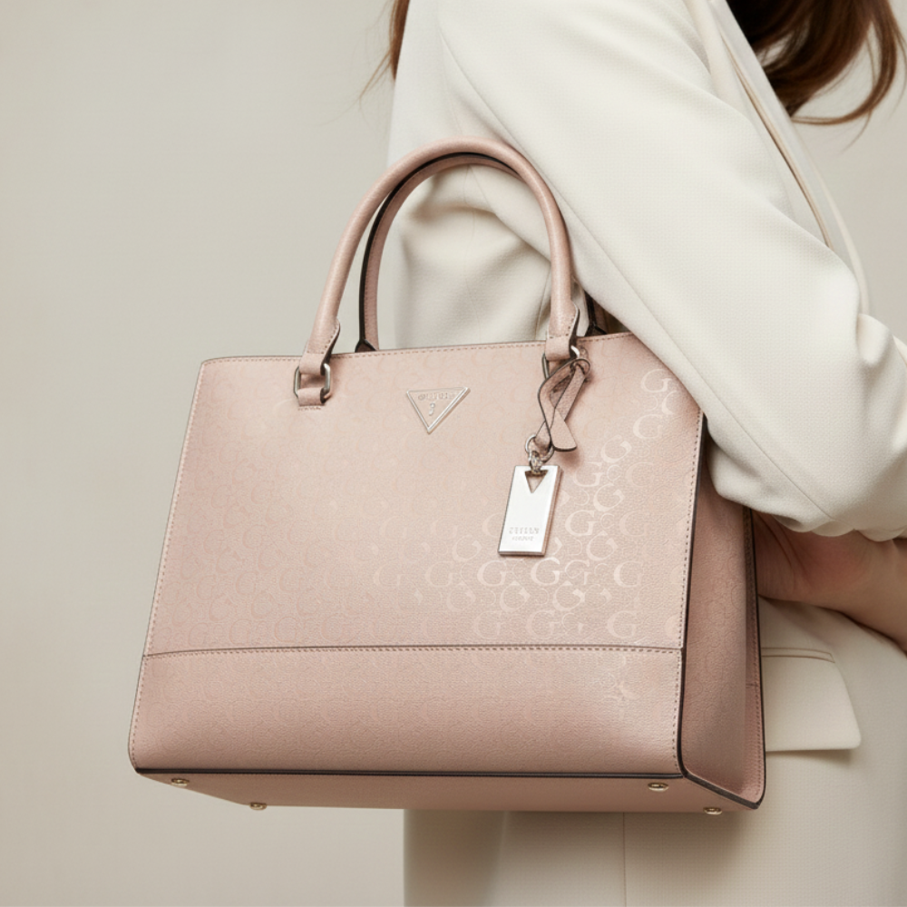 Guess Cartera Tote Viviette Dusty Mauve