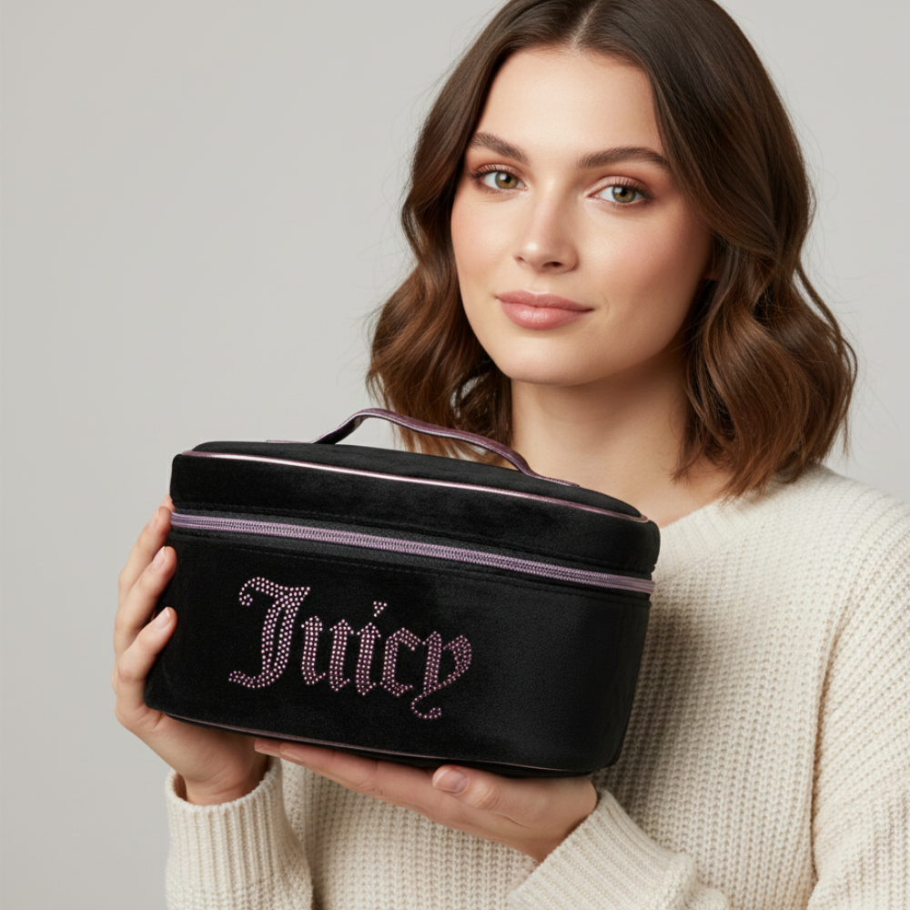 Juicy Couture Portacosmeticos Black Pink