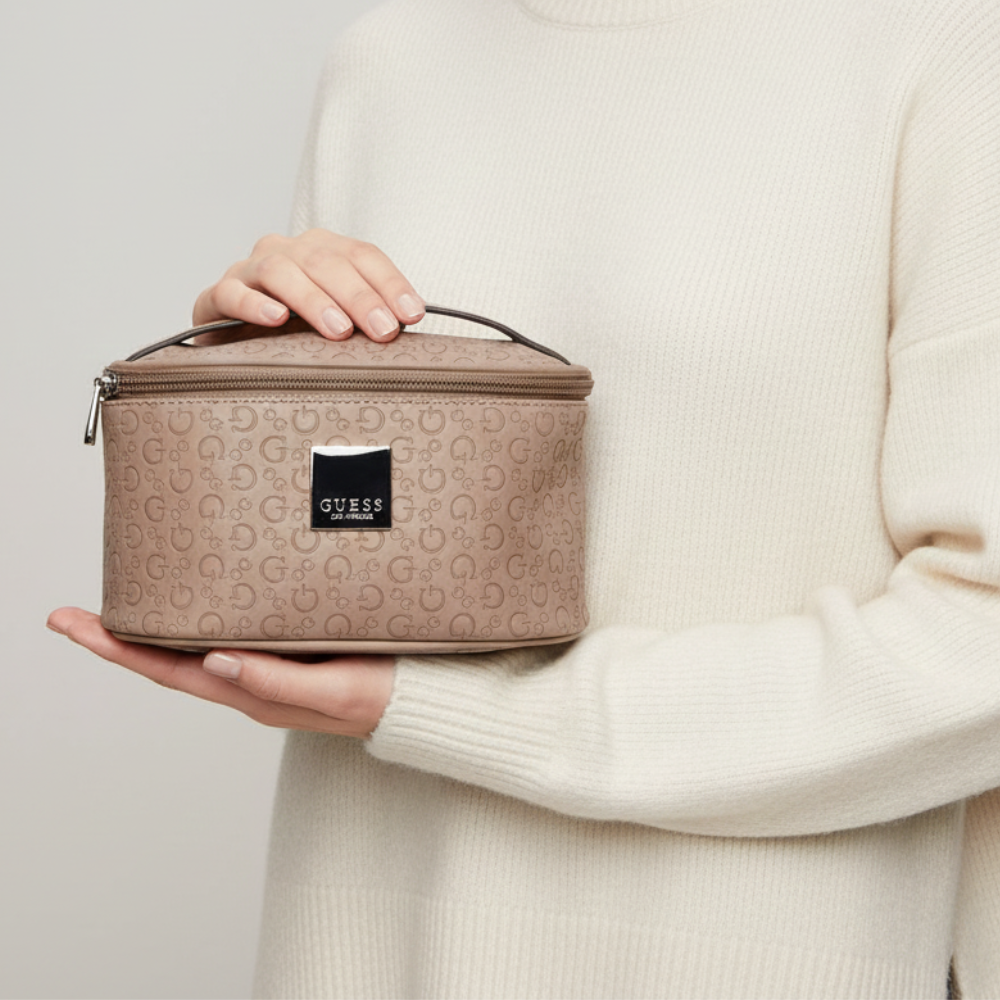 Guess Portacosmeticos Bisbee Travel Dusty Mauve