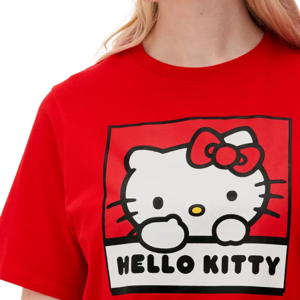 Hello Kitty Tee & Leg Pijama Set Conjunto Rojo