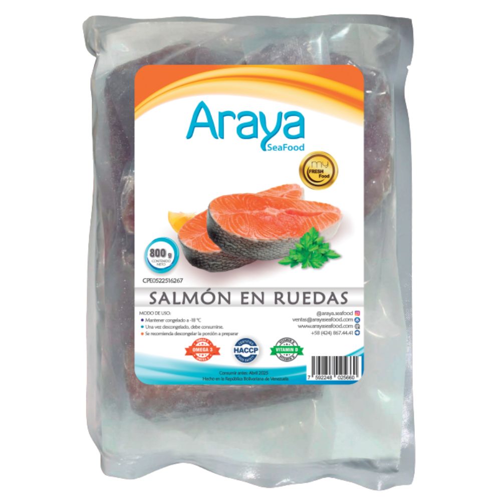 Araya Salmon en Ruedas 800gr