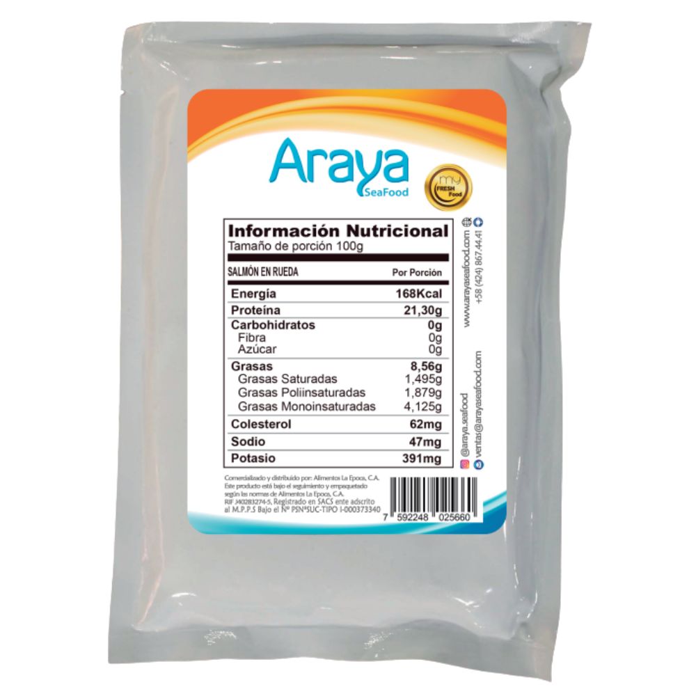 Araya Salmon en Ruedas 800gr