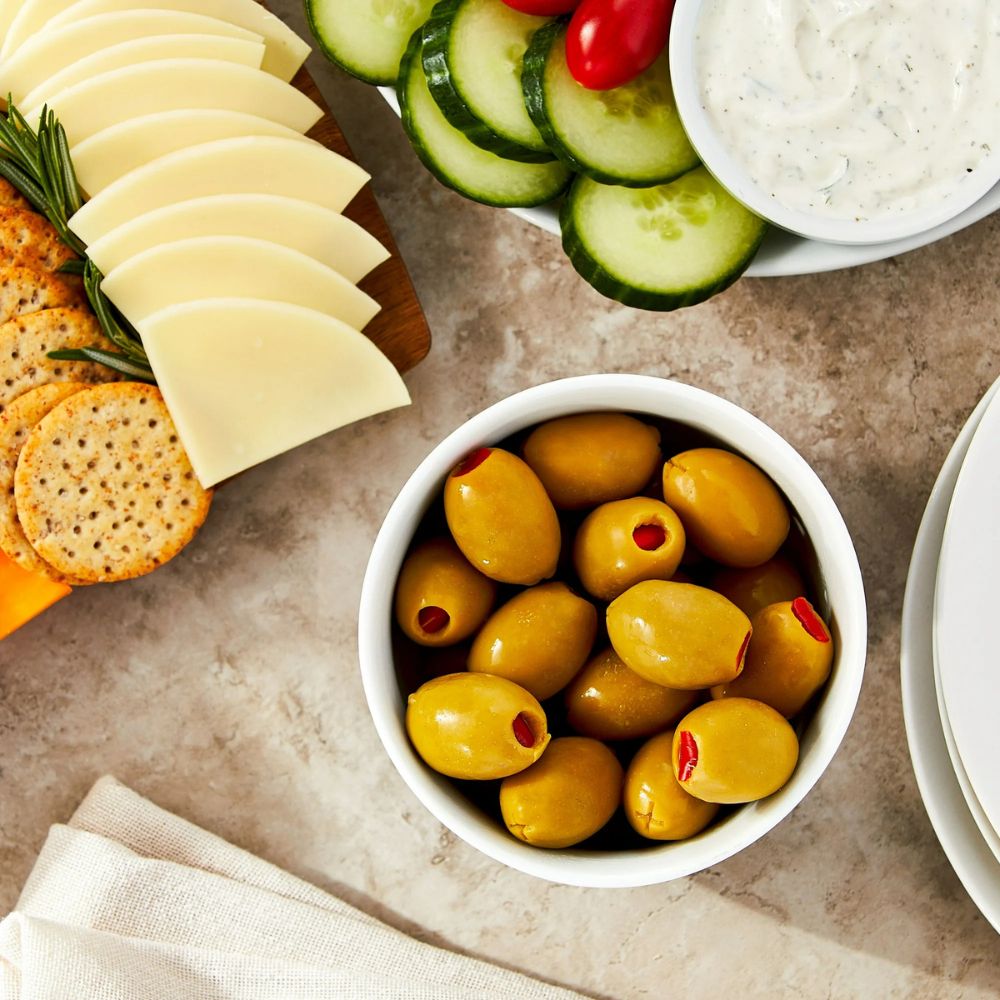 Great Value Aceitunas Rellenas Stuffed Pimento Jumbo Queen Olives 198gr