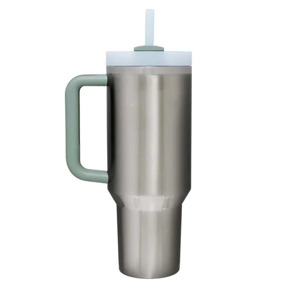 Stanley Termo Quencher H2.0 FlowState Tumbler 40oz Brushed Stainless