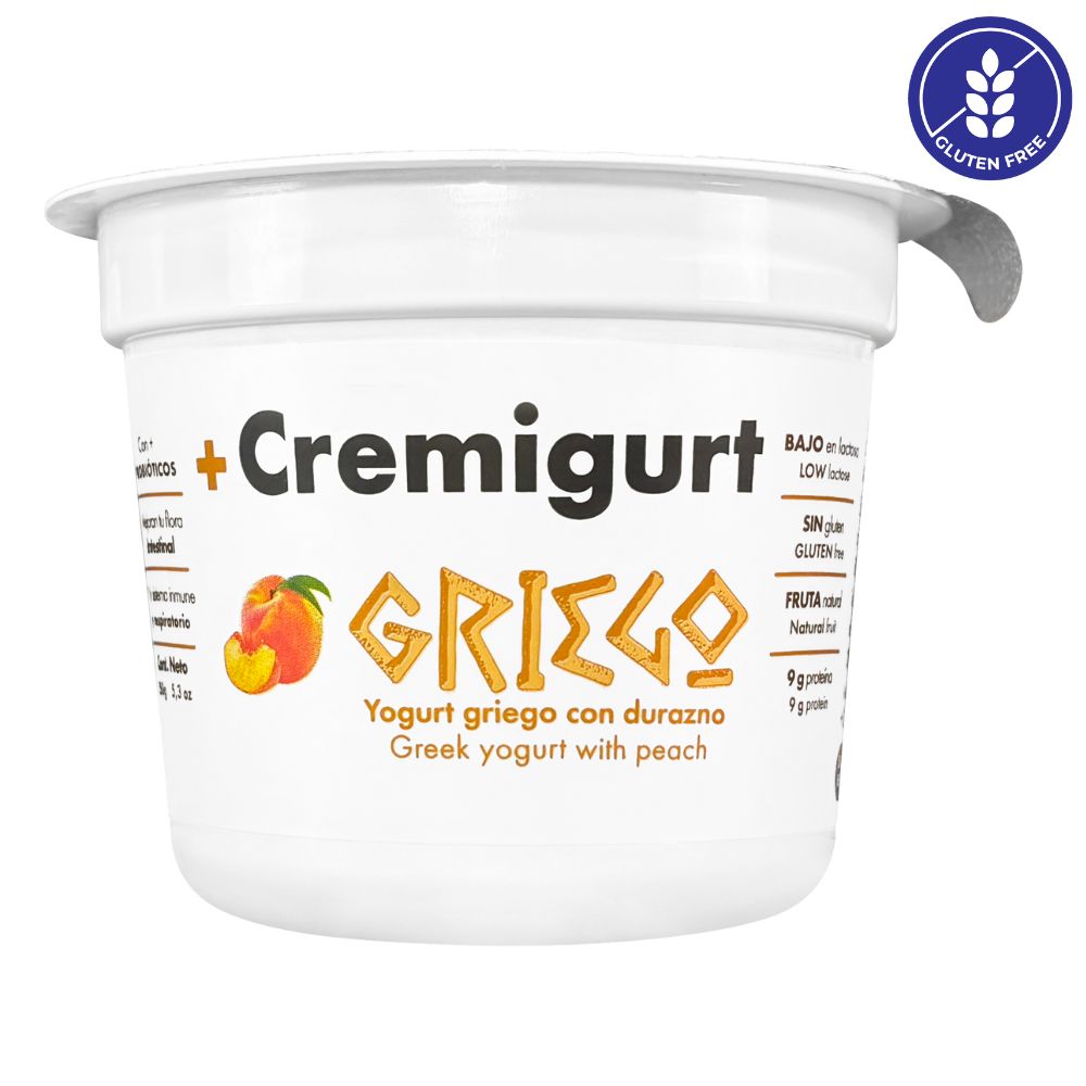 Cremigurt Yogurt Griego de Durazno 150gr