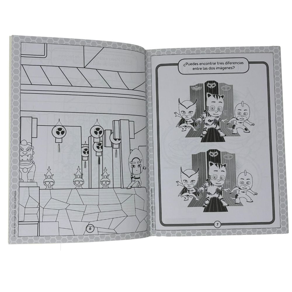 Sicoben PjMasks Libro De Colorear y Actividades 24pag
