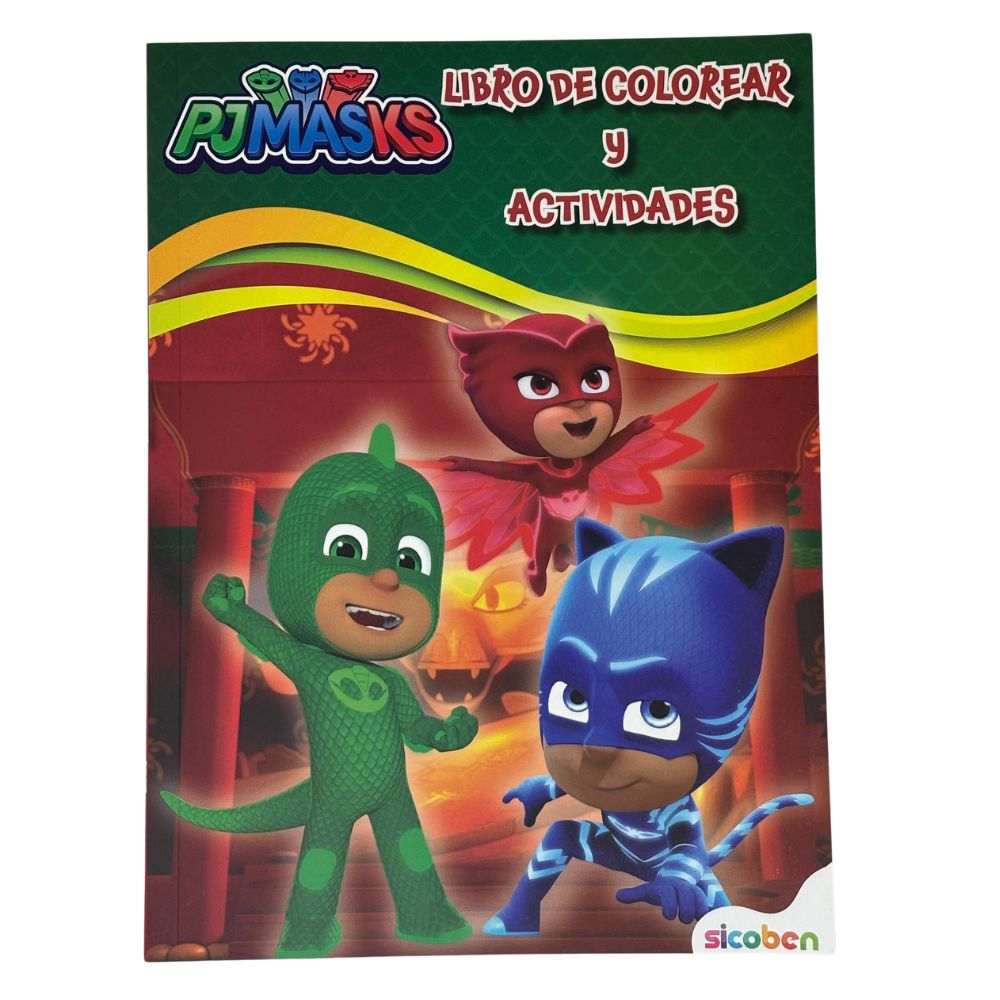 Sicoben PjMasks Libro De Colorear y Actividades 24pag