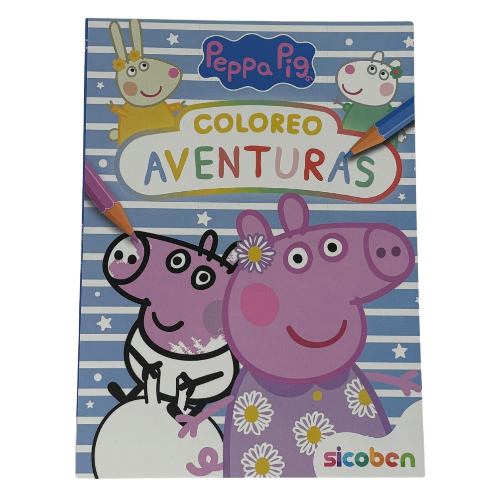 Sicoben Peppa Pig Coloreo Aventuras 24pag