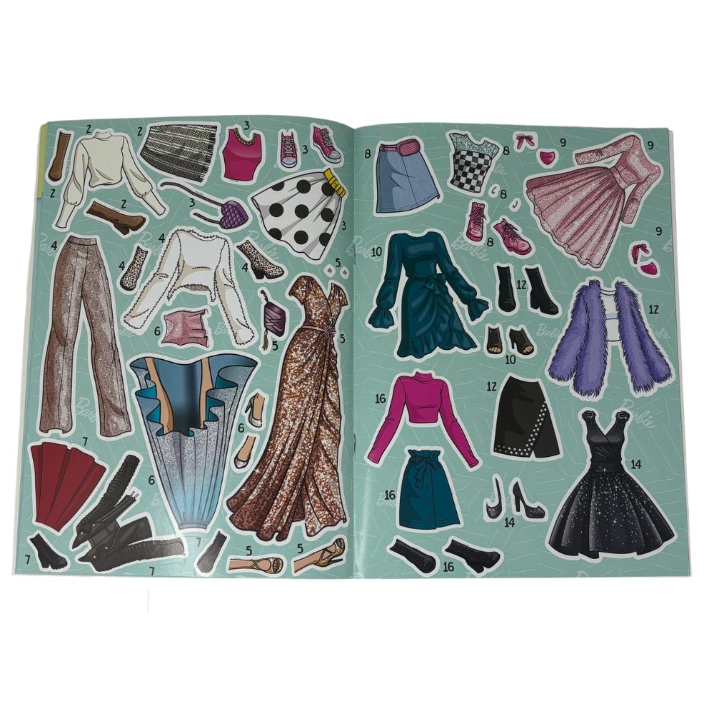 Sicoben Barbie Vistiendo a la Moda Incluye Stickers