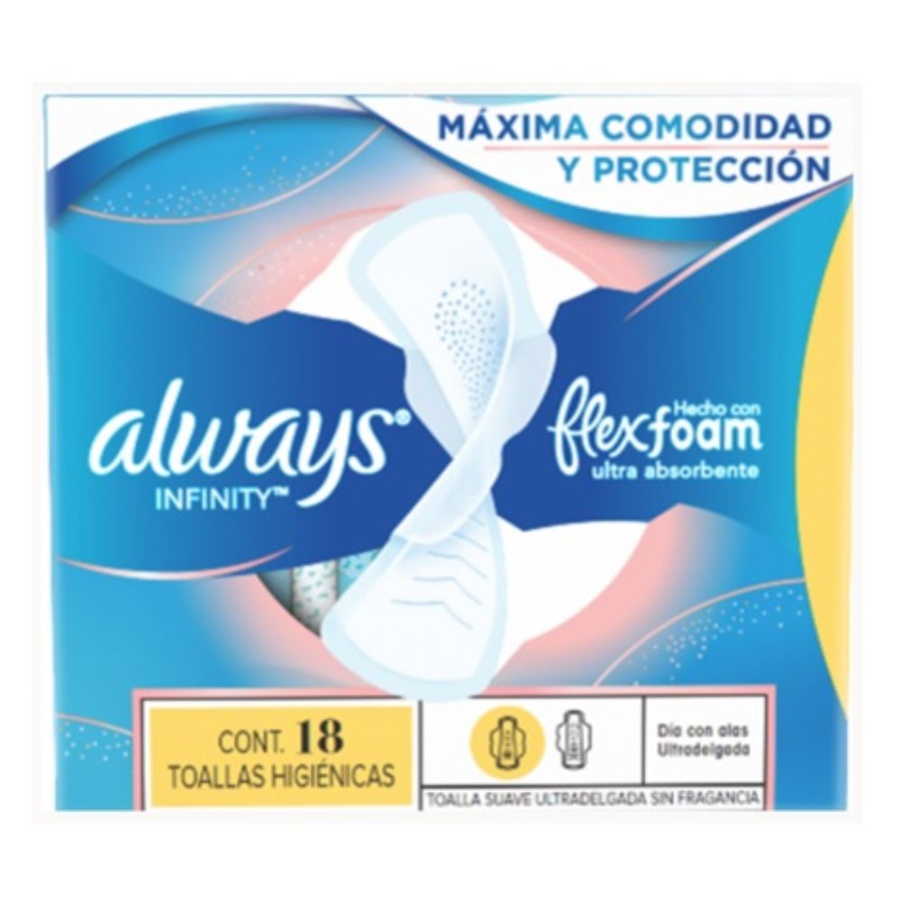 Always Toalla Sanitaria Infinity Dia x 18 und