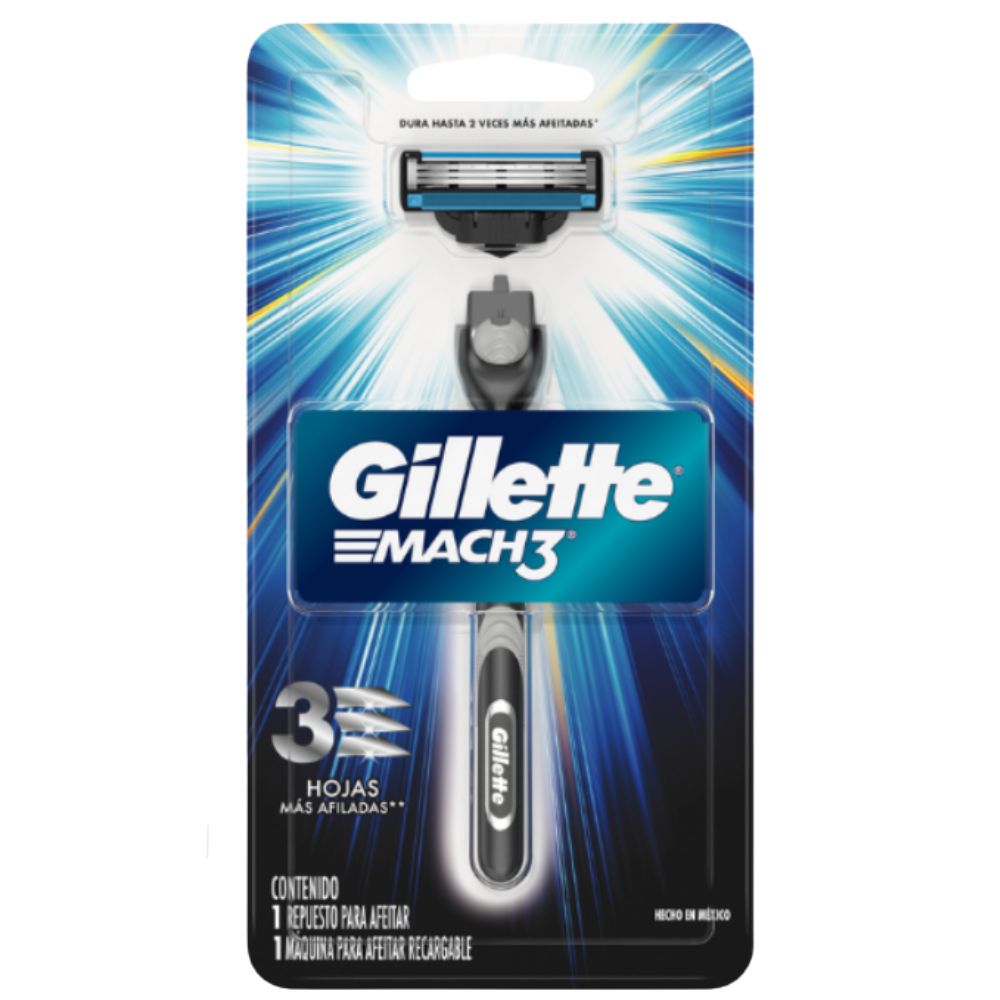 Gillete Mach3 afeitadora 3 Hojas Afiladas