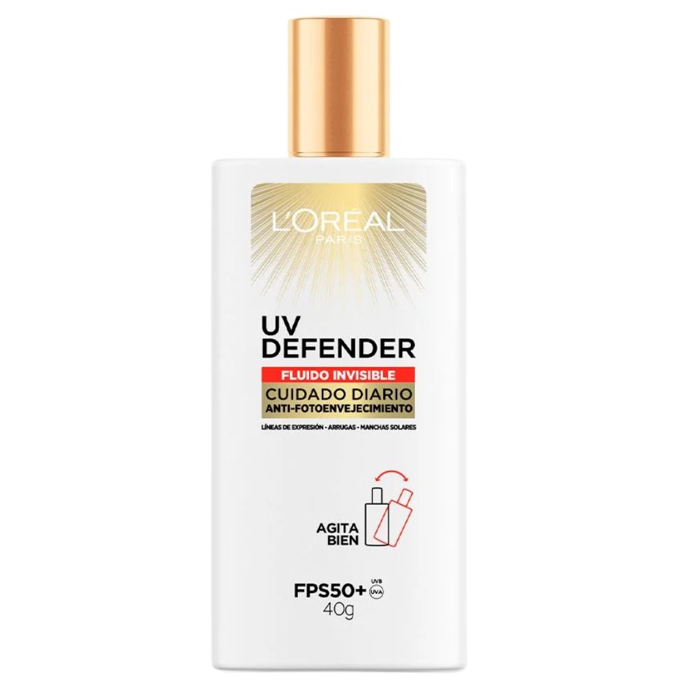 Loreal UV Defender Protector Solar SPF50 Diario Fluido Invisible 40gr