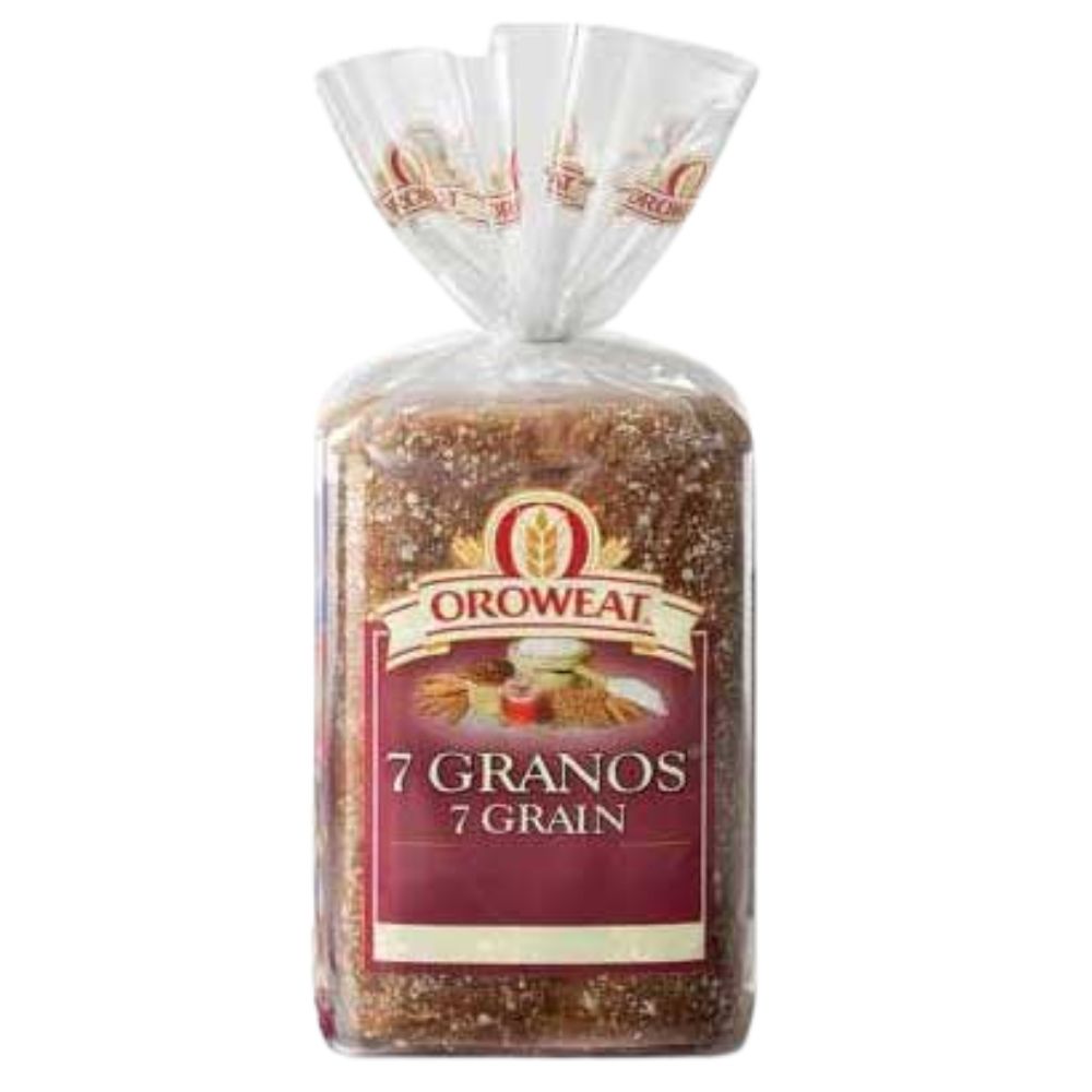Oroweat 7 Granos Trigo Ajonjolí Linaza Maiz Arroz Cebada y Avena 600gr
