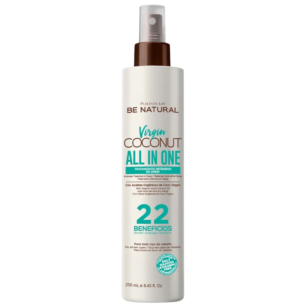Be Natural Virgin Coconut All in One Tratamiento Intensivo en Spray 250ml