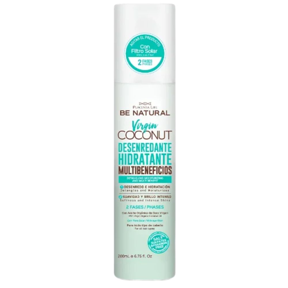 Be Natural Virgin Coconut Desenredante Hidratante Multibeneficios 200ml