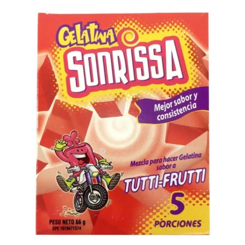 Sonrissa Gelatina de Tutti Frutti 66gr