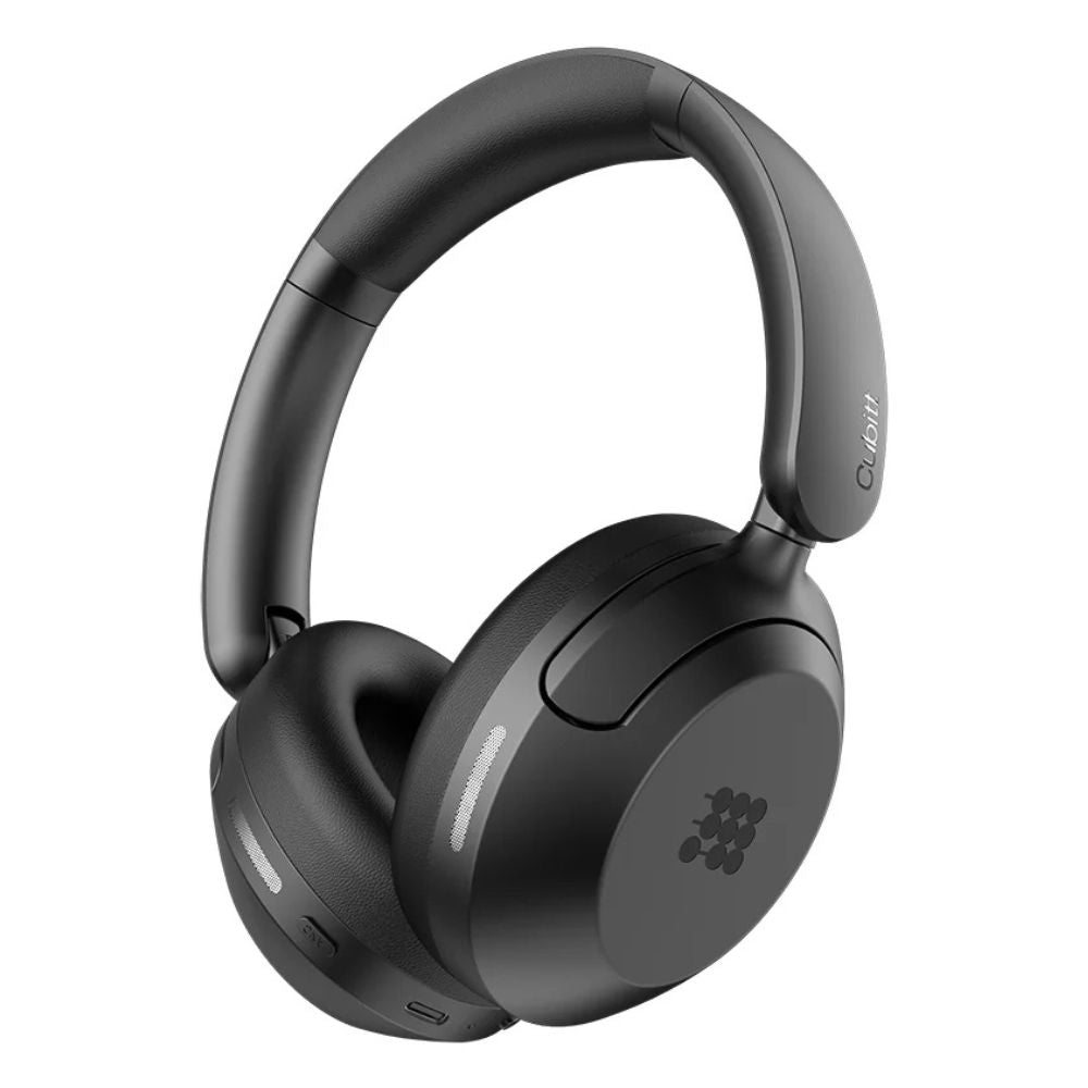 Cubitt Power Headphones – Cancelación de Ruido Híbrida y Sonido Inmersivo Obsidian Black