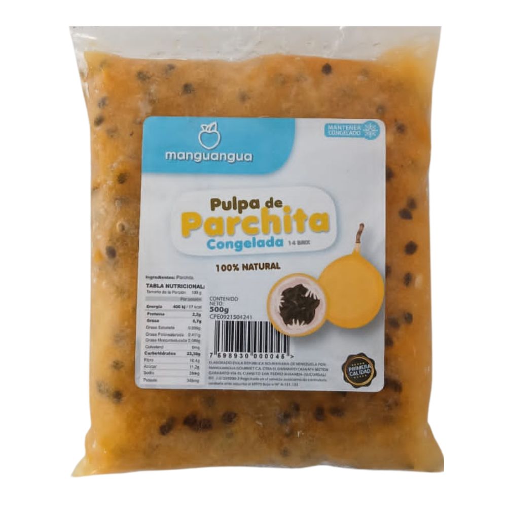 Manguangua Pulpa de Parchita Congelada 500gr