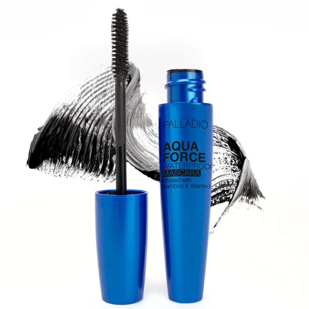Palladio Aqua Force Waterproof Mascara Negra Infused With Bamboo & Vitamin E 12ml