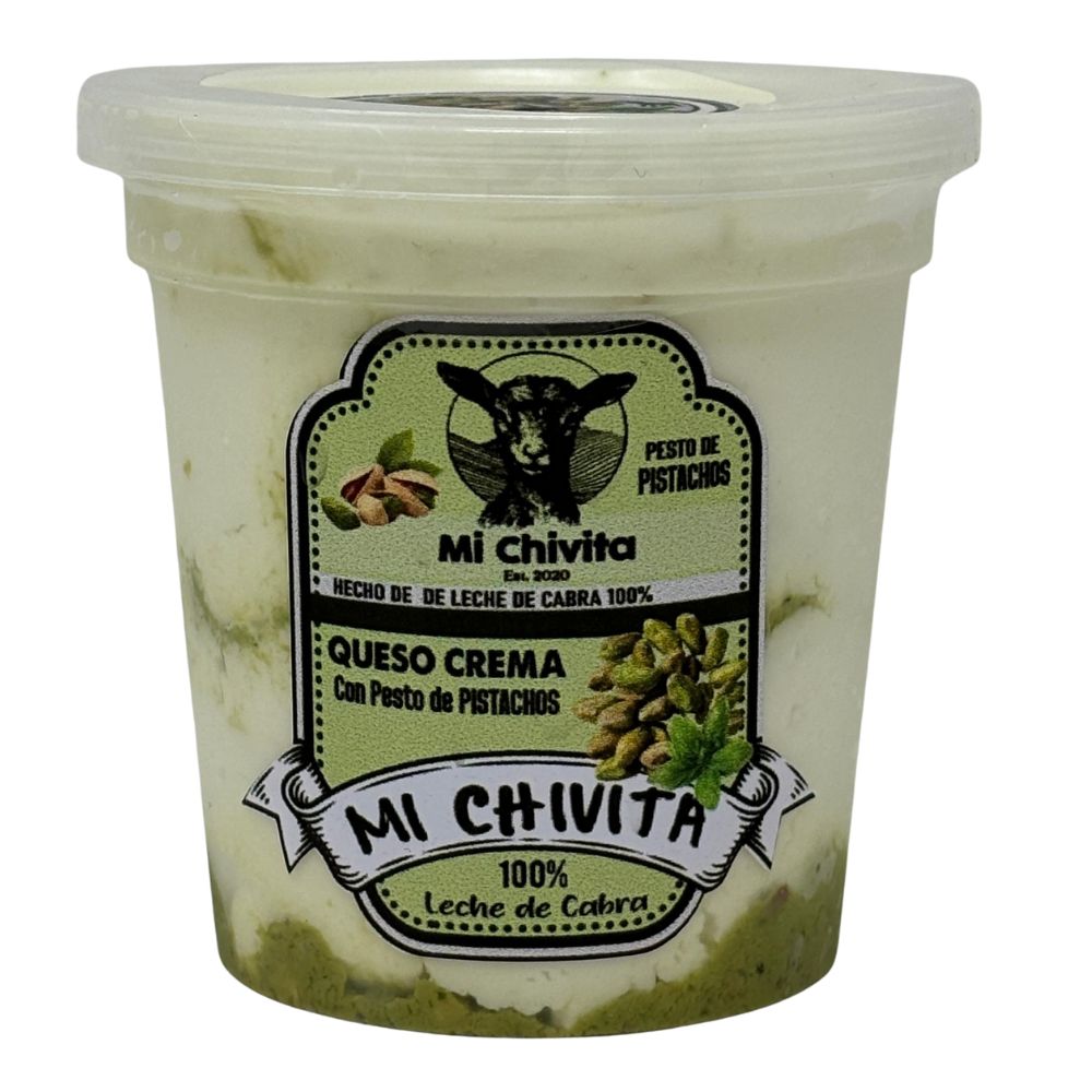 Queso Crema Con Pesto de Pistachos Mi Chivita 200gr
