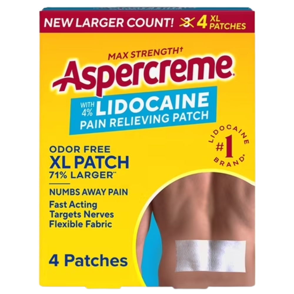 Aspercreme Lidocaine Pain Relief Patch 4 Und