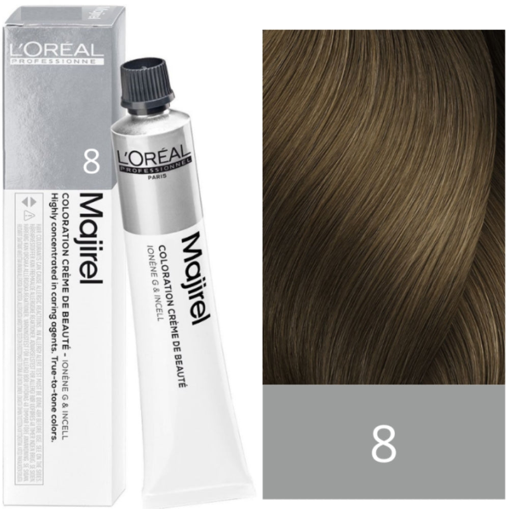 L'Oreal Tinte Para El Cabello Majirel Rubio Claro 8 60 ml