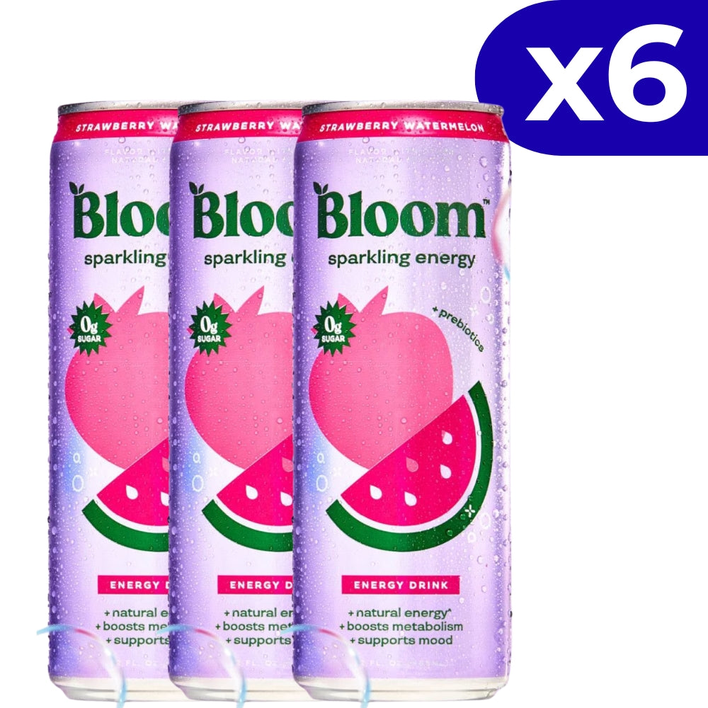 Bloom Sparkling Energy Strawberry Watermelon 6 Und x 355ml c/u