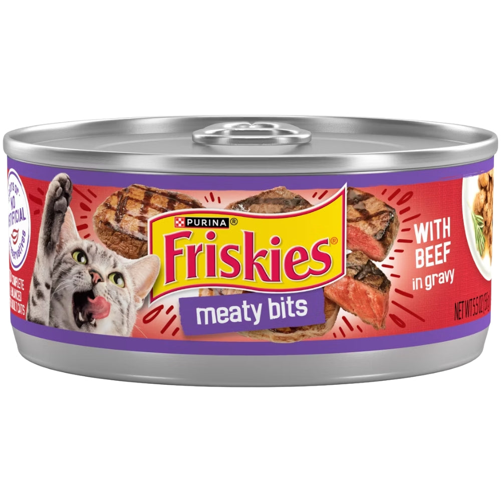 Friskies 1 Und Pate Gravy Pleasers Mealty Bits With Beef in Gravy 156gr