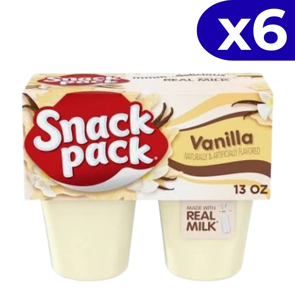 Snack Pack Pudding Vainilla 6 Und