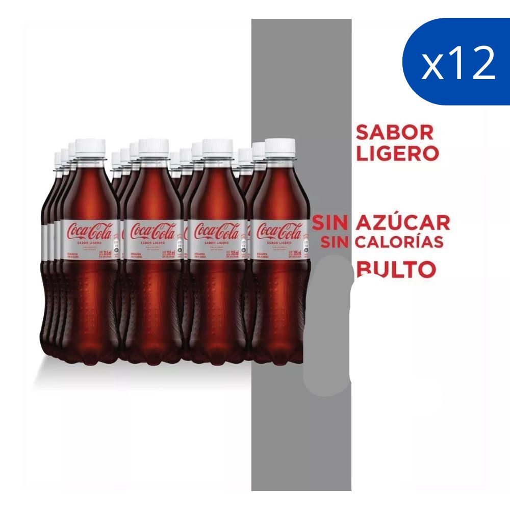 Coca Cola Ligero Sin Azucar 355ml 12 Und