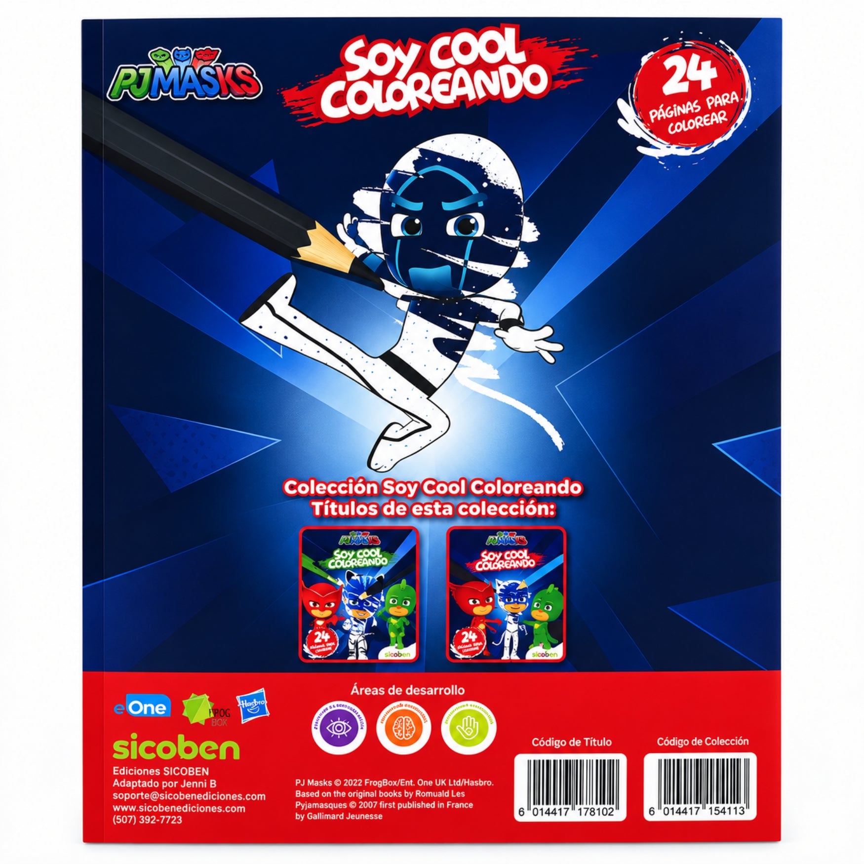 Sicoben Libro Soy Cool Coloreando PJ Masks