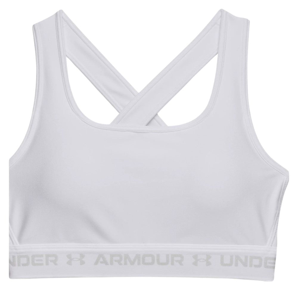 Under Armour Top Deportivo Para Dama Mid Crossback Sports Color Blanco