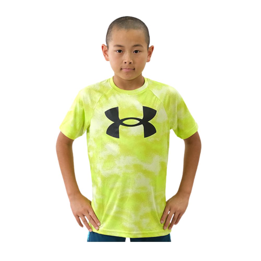 Under Armour Franela Manga Corta Para Niños Tech™ Big Logo Printed