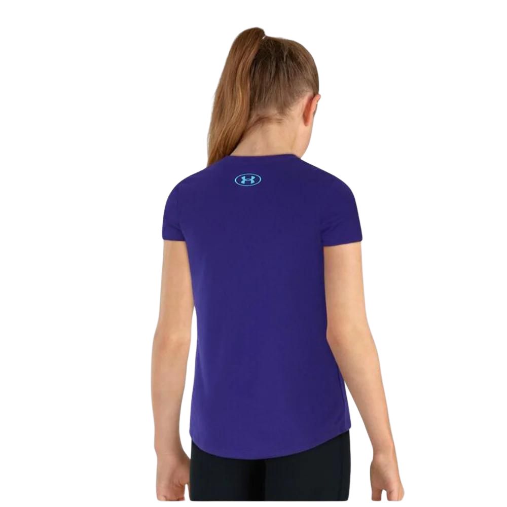 Under Armour Franela Manga Corta Tech™ Print Wordmark Para Niñas