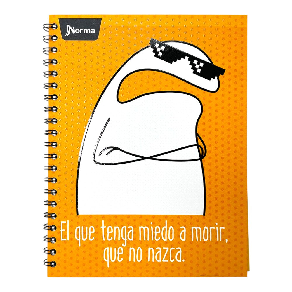 Norma Cuaderno Argollado Memes 4 Materias 100 Hojas Con stickers Diseños Surtidos