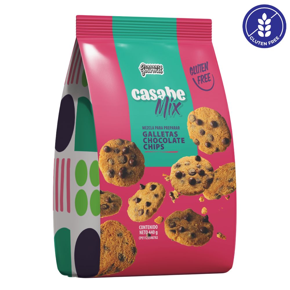 Casabe Gourmet Casabe Mix Galletas Choco Chips Mezcla 440g