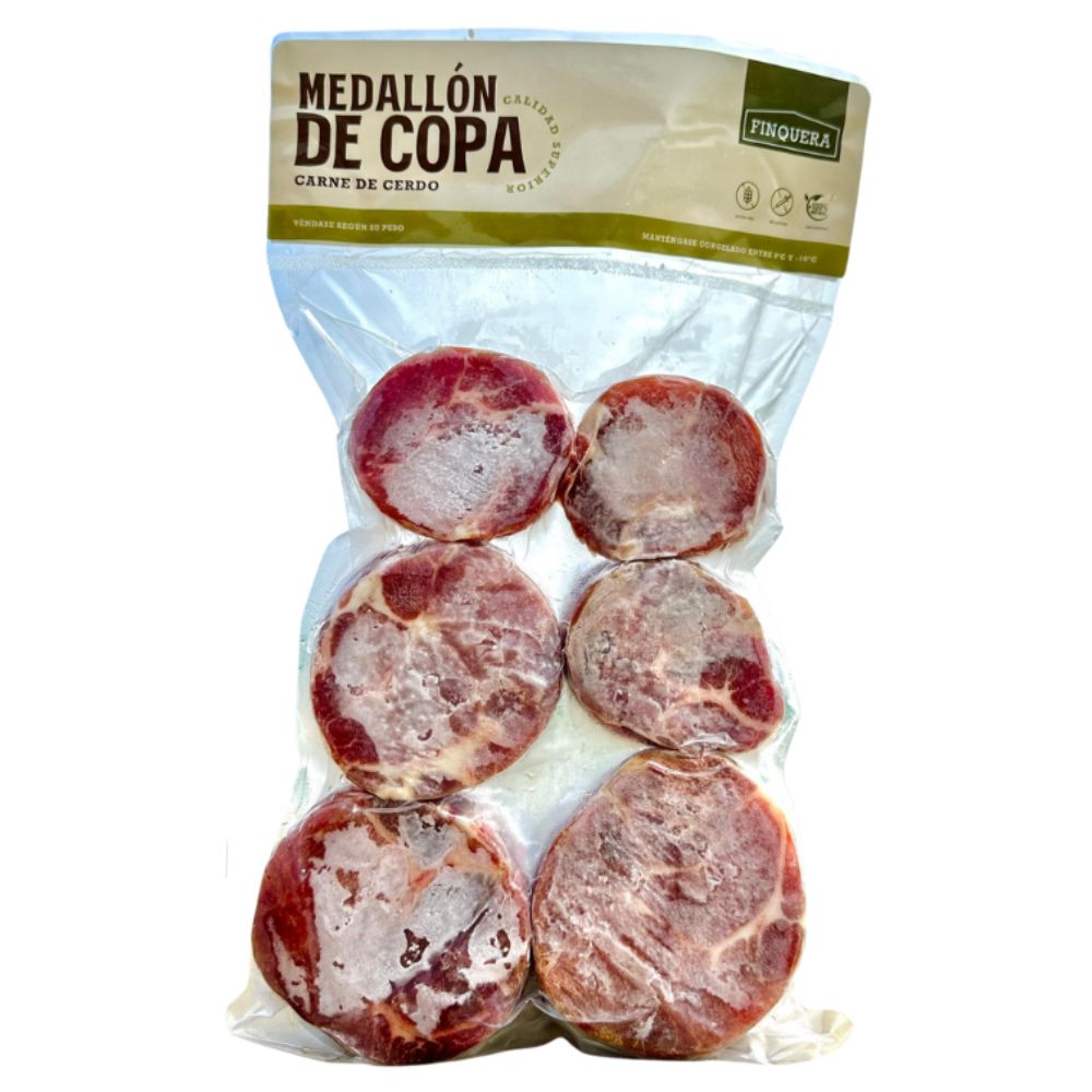 Medallon de Copa Carne de Cerdo 4 Opciones Alimentos Finquera
