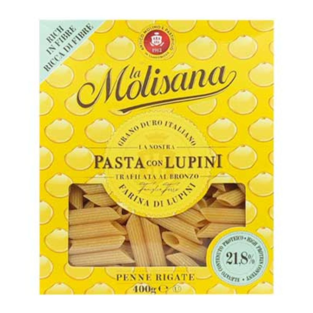 La Molisana Penne Rigate N20 Alta en Proteina a Base de Lupini 400gr