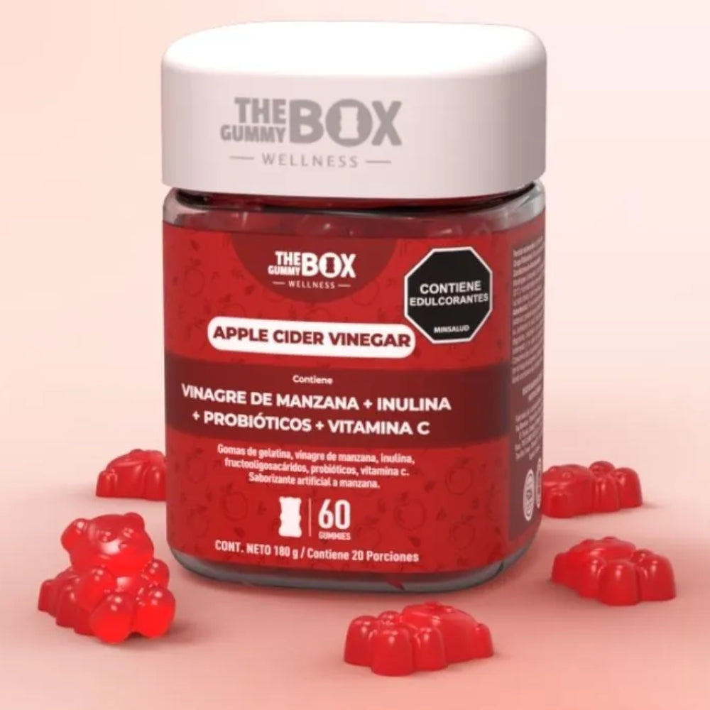 The Gummy Box Gomas De Gelatina Apple Cider Vinegar 60Und