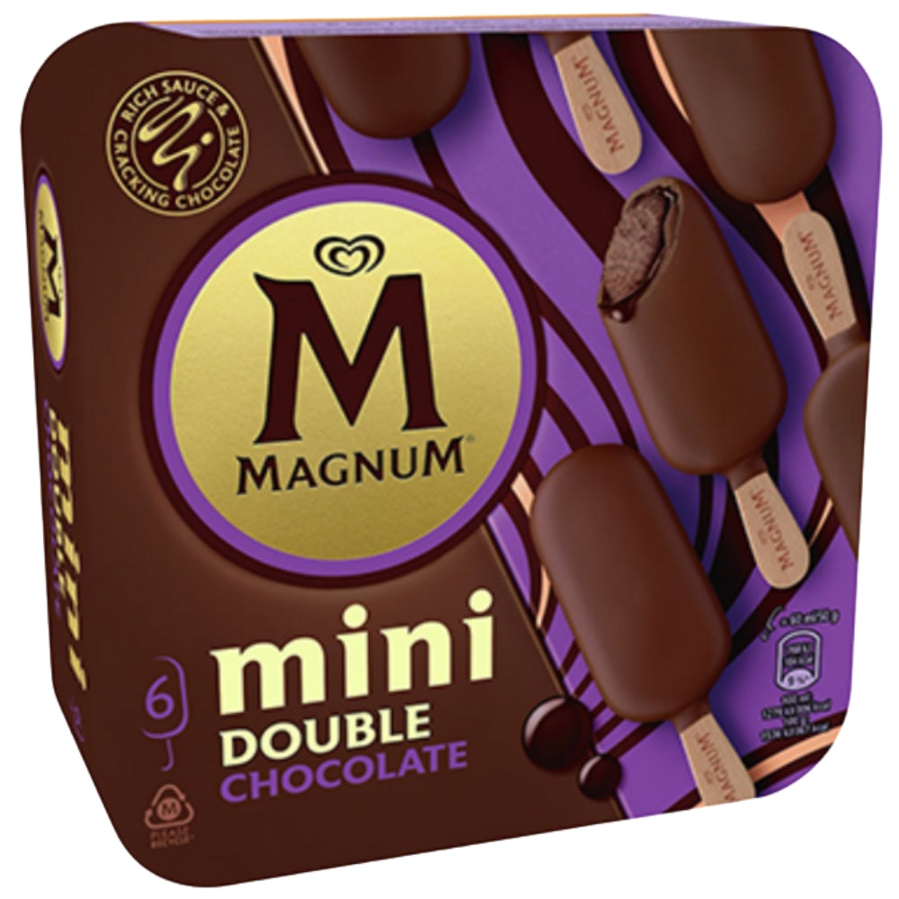 Helados Magnum 6 Pack Mini Double Chocolate