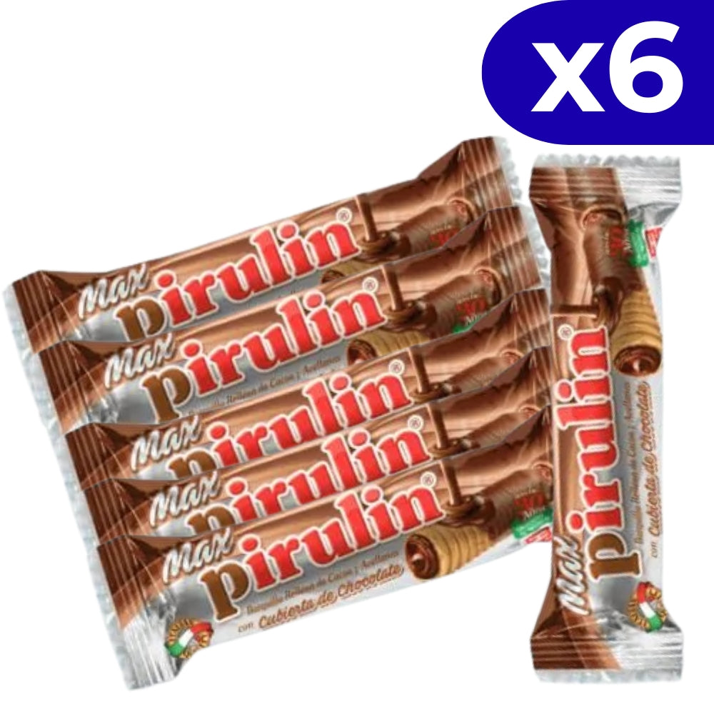 Max Pirulin Caja de 6 Und de 34gr c/u