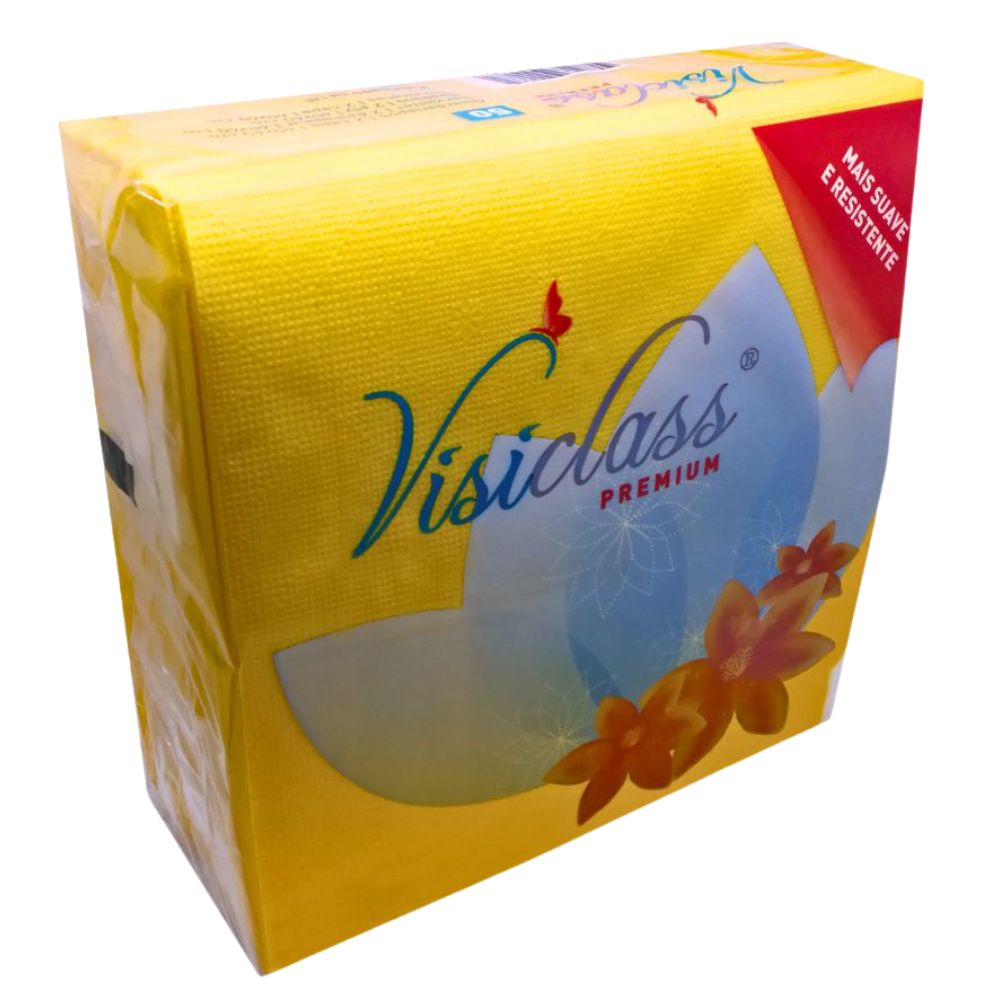 Visiclass Servilletas Premiun Amarillo 40 x 40 50 Und