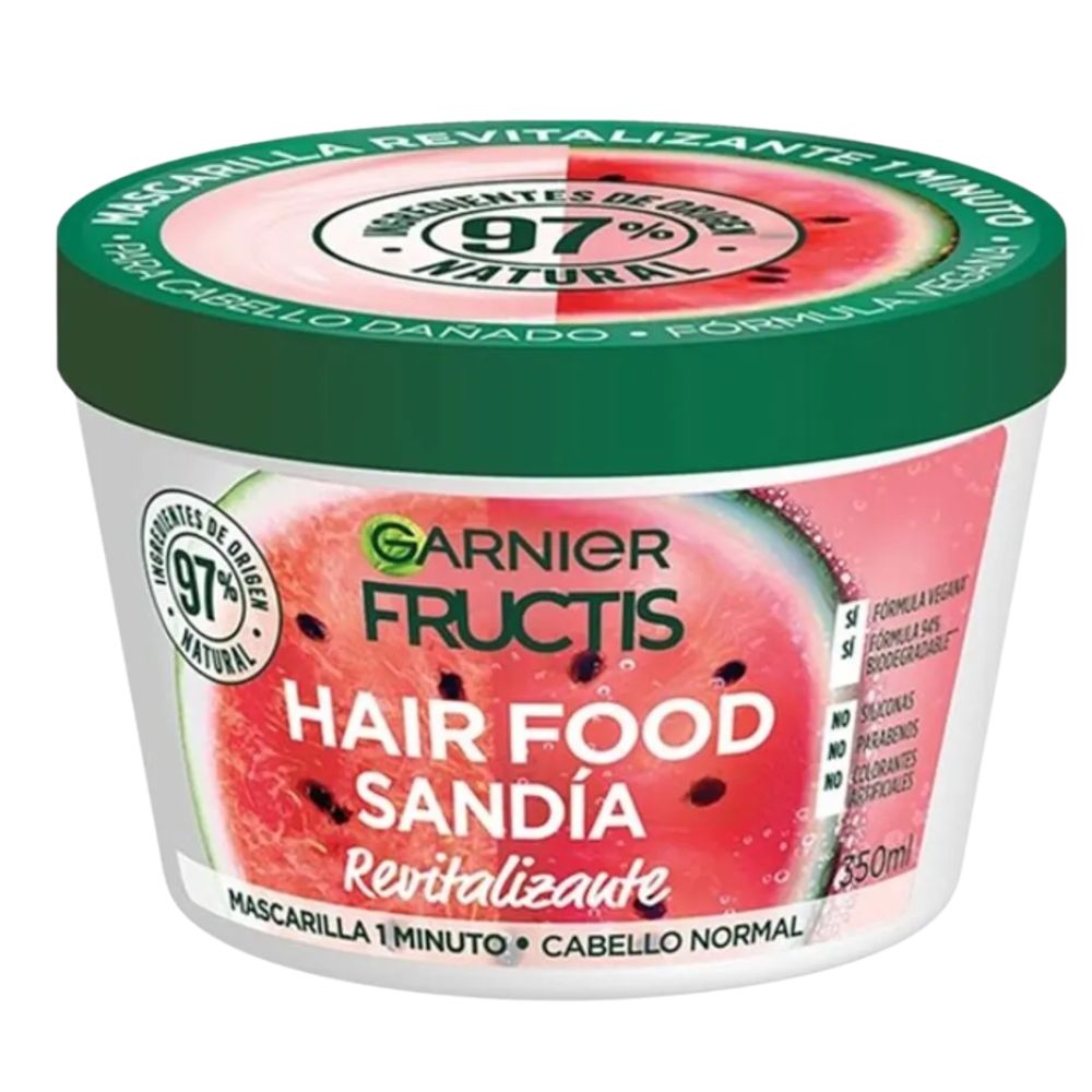 Garnier Fructis Mascarilla Sandia Revitaliza Cabello Normal 350ml