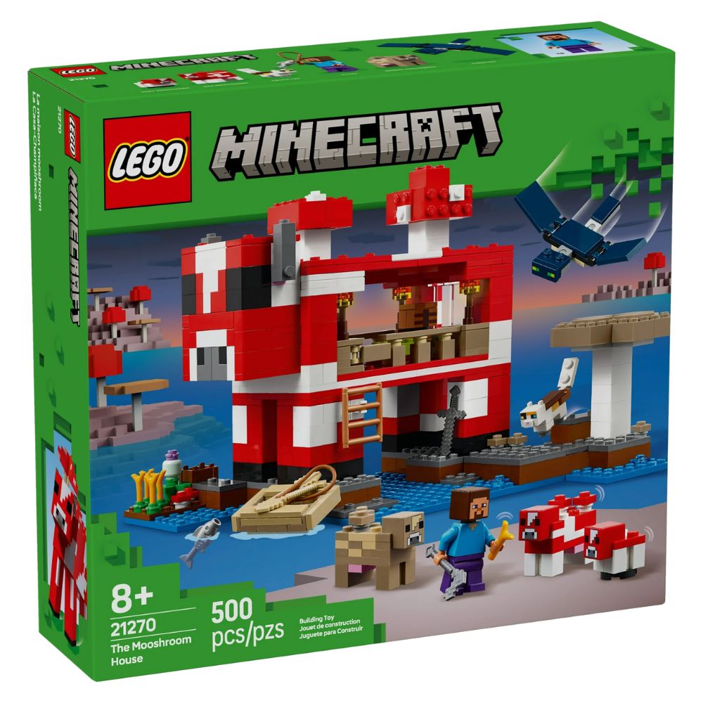 Lego Minecraft The Mooshroom House 500 Pzs 8+