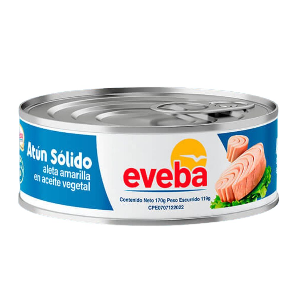 Eveba Atun Aleta Amarilla en Aceite Vegetal 170gr
