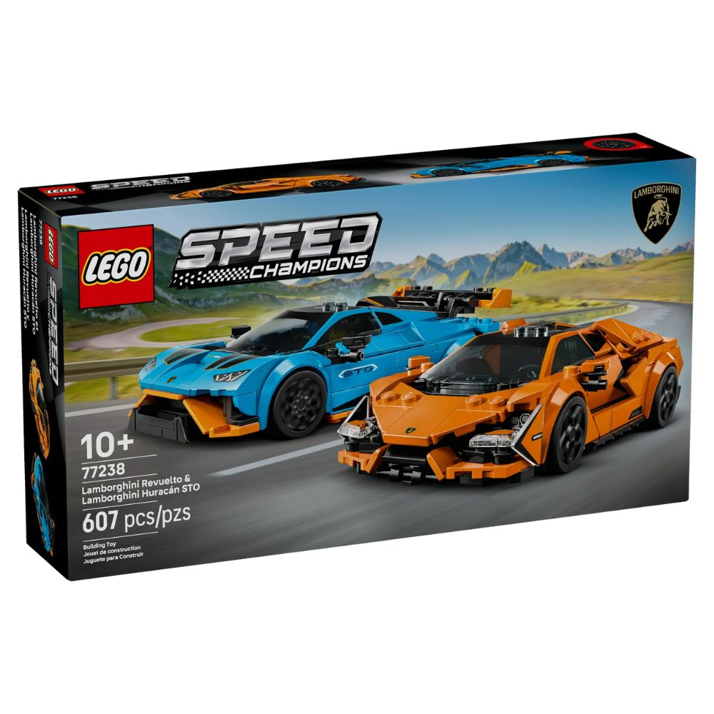 Lego Speed Champions Lamborghini Revuelto & Lamborghini Huracán STO 607 Pzs 10+