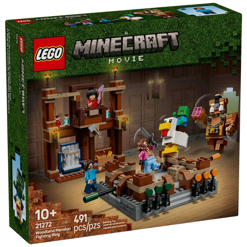 Lego Minecraft Movie Woodland Mansion Fighting Ring 491 Pzs 10+