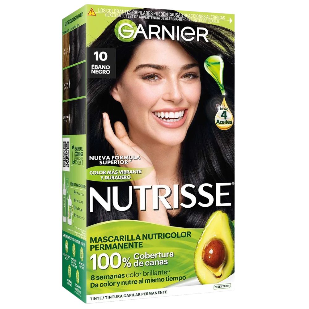 Tinte Nutrisse 10 Ebano - Negro