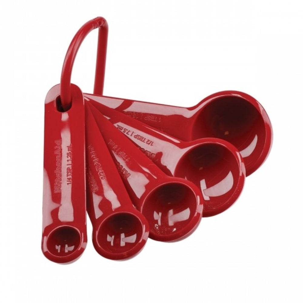 KitchenAid Juego de 5 Cucharas Medidoras Color Rojo